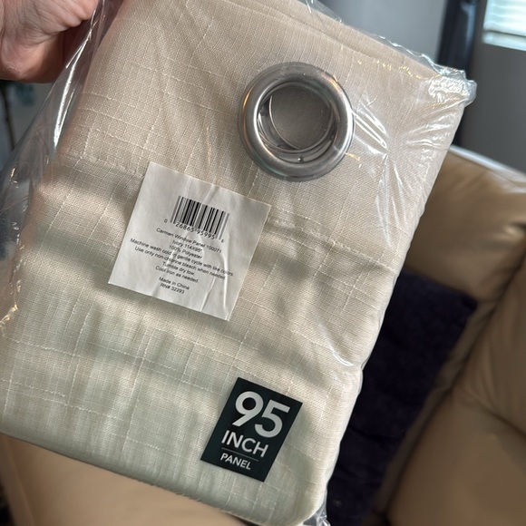 Elrene Home Fashions Carmen Sheer Extra-Wide Top Curtain Panels 114"W x 95"L NEW - Picture 14 of 15